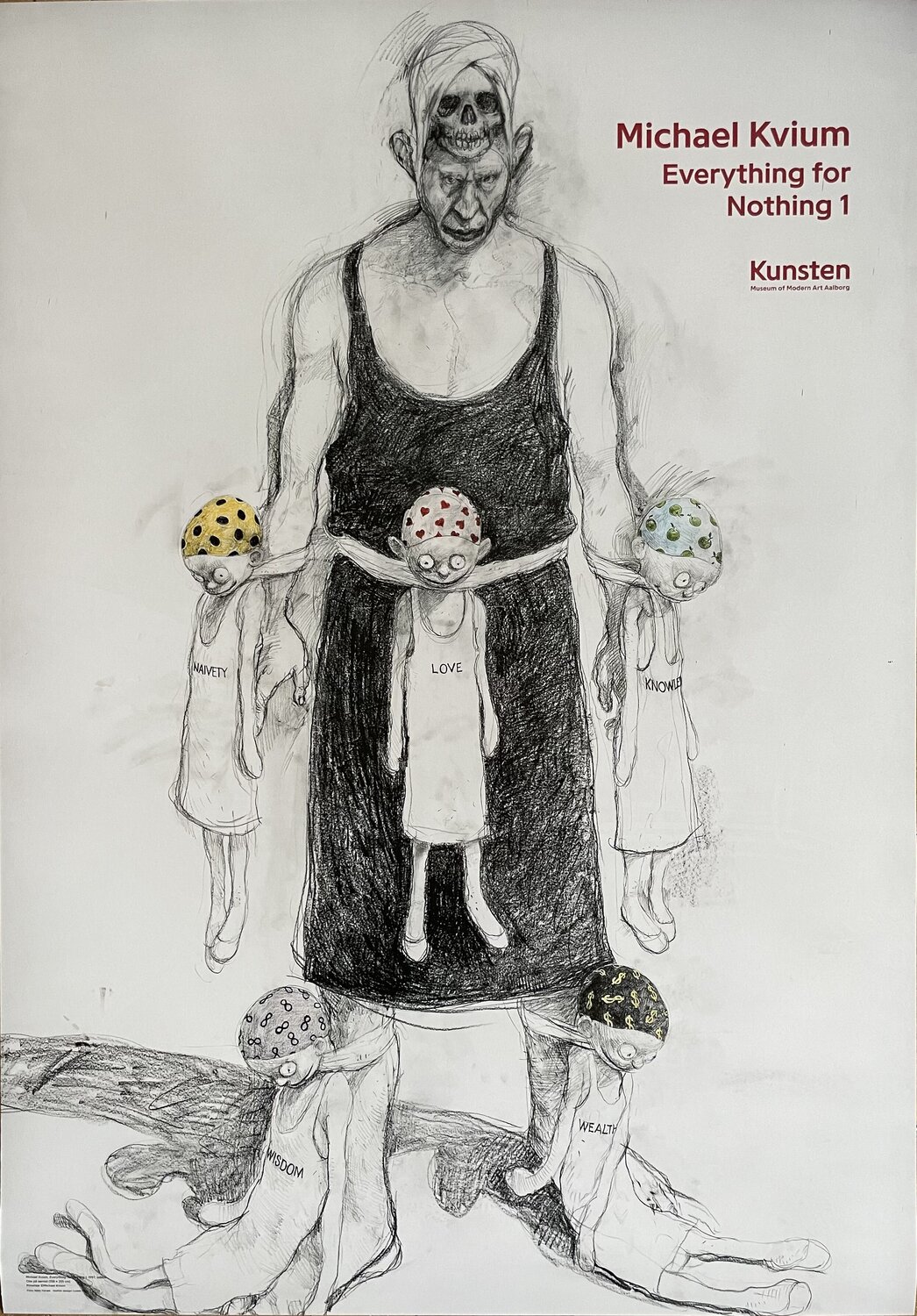 Michael Kvium, Everything for Nothing 1, 1997, udsnit, copyright Michael Kvium Michael Kvium Druck zu verkaufen