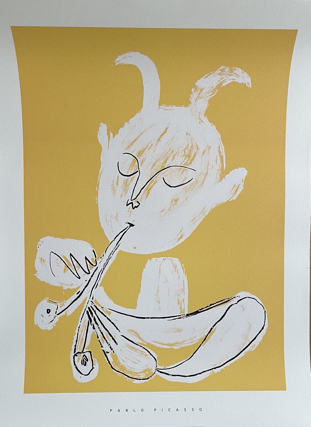 Pablo Picasso (1881-1973), Faune Blanc, 1946 copyright 1999 Succession Pablo Picasso SOFAM Belgique, Editions P.D'Harville,  Printed in Italy Pablo Picasso Print for sale