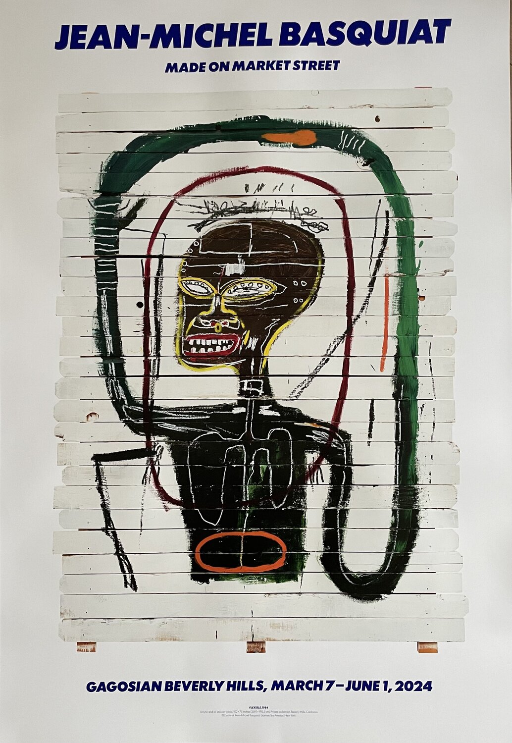 Jean Michel Basquiat (1960-1988), Flexible, 1984, copyright Estate