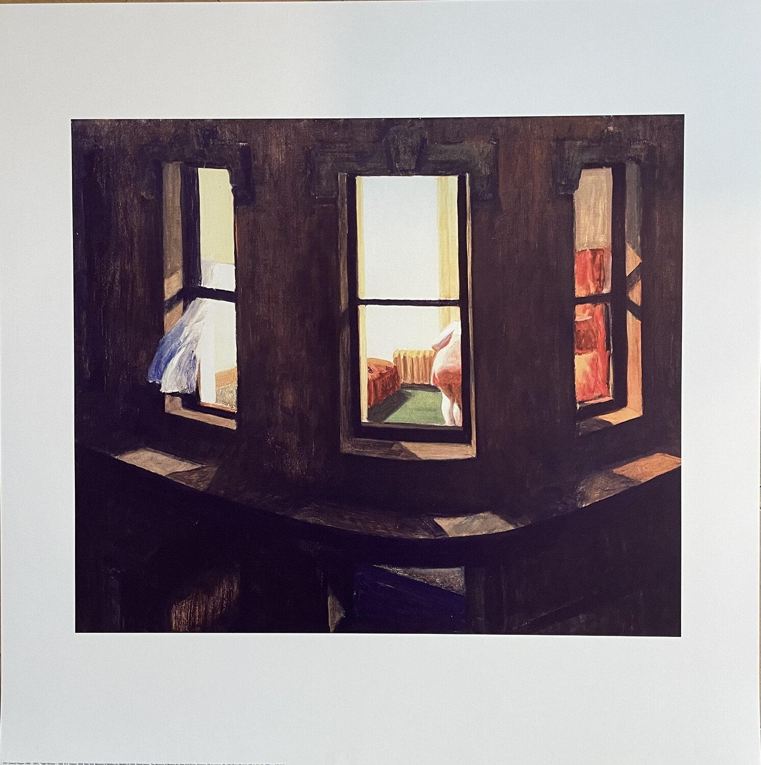 Edward Hopper  (1882-1967), Night Window, 1928, copyright E. Hopper, 2004, Printed in Germany Edward Hopper Druck zu verkaufen