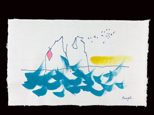 Sea Rocks, 1 par Livio Stabile, Œuvre sur papier en vente sur Singulart