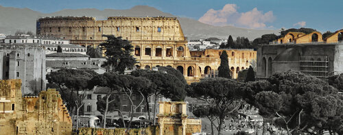Colosseo Panorama orizzontale 14 aprile 2015 by Carlo Iorio, Other Media for Sale on Singulart
