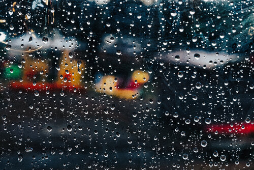 Oggi piove abstract  6 gennaio 2024 van Carlo Iorio, Andere media te koop op Singulart