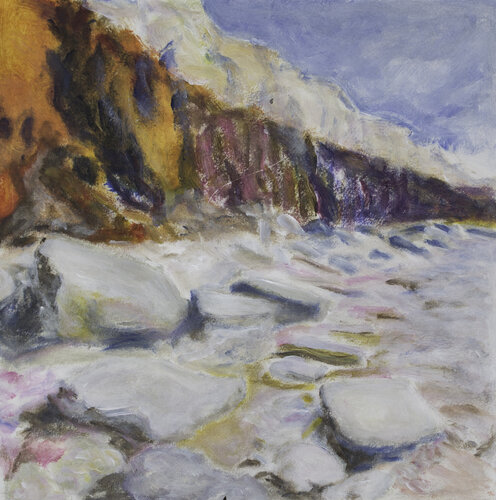 Cliff walk towards 7 Sisters di Karina Brzostowski, Opera su carta in vendita su Singulart