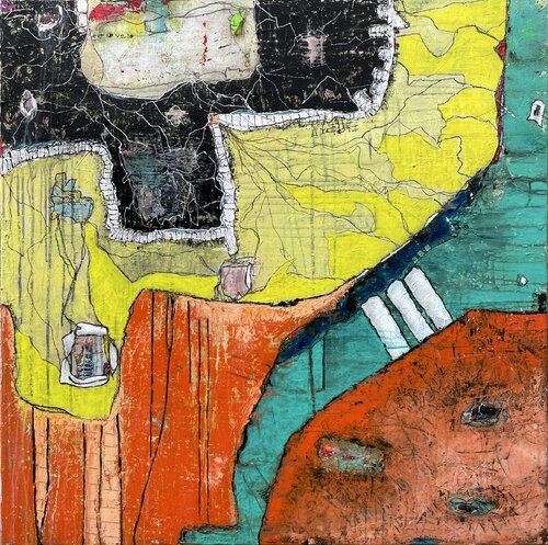yellow river von Ziad Assassa, Malerei kaufen auf Singulart
