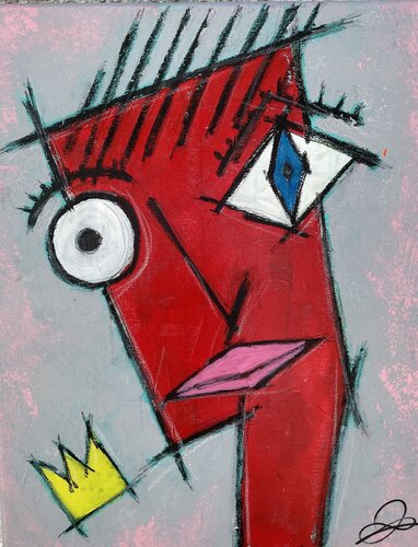 lady in red von Ziad Assassa, Malerei kaufen auf Singulart