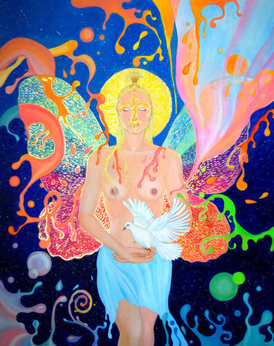 Fleur de Lis van OLEKSANDRA PETROVSKA, Schilderij te koop op Singulart