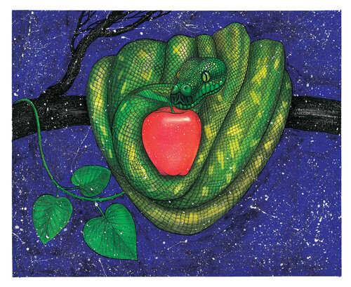 Temptation of knowledge par OLEKSANDRA PETROVSKA, Œuvre sur papier en vente sur Singulart