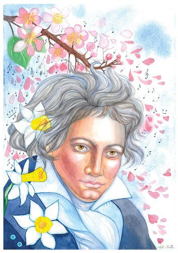 Ode to joy by OLEKSANDRA PETROVSKA, Work on Paper for Sale on Singulart