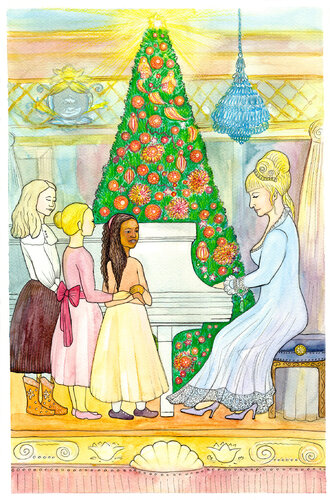 It's Christmas Time. by OLEKSANDRA PETROVSKA, Work on Paper for Sale on Singulart