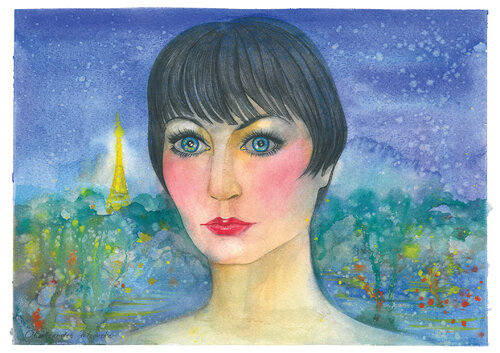 Hello Paris by OLEKSANDRA PETROVSKA, Work on Paper for Sale on Singulart