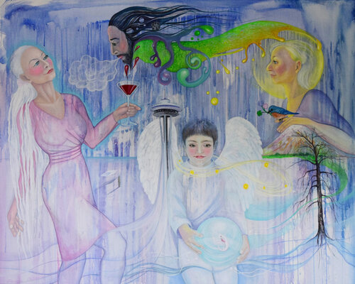 Dream in Seattle von OLEKSANDRA PETROVSKA, Malerei kaufen auf Singulart