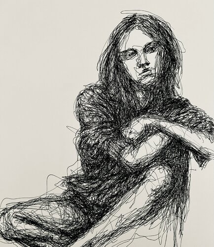 00801 1LINE series // REST // fountain pen di Jayme Mestieri, Disegno in vendita su Singulart