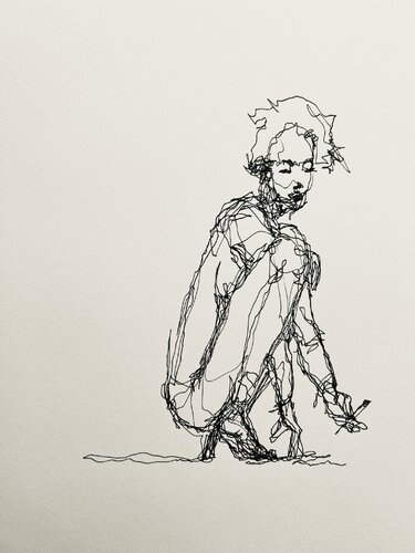 CROUCHED // 003 // 24 par Jayme Mestieri, Dessin en vente sur Singulart