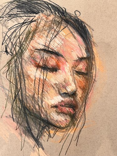 Pastel lady // p10 di Jayme Mestieri, Disegno in vendita su Singulart
