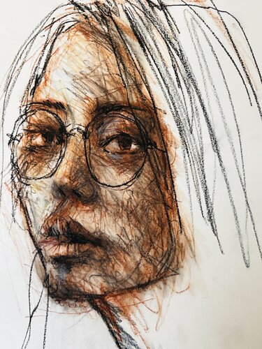 GLASSES LADY // 015 di Jayme Mestieri, Disegno in vendita su Singulart