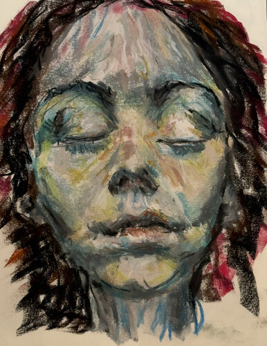 Pastel lady // p10 di Jayme Mestieri, Disegno in vendita su Singulart