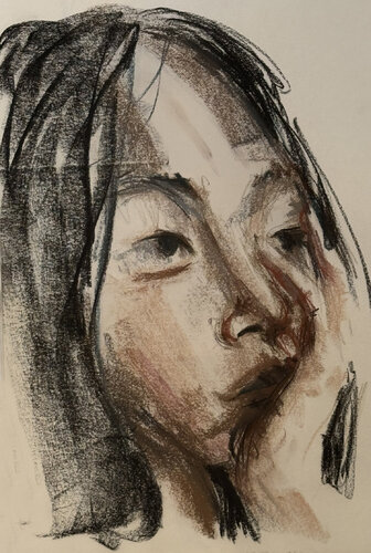 ORIENTAL LADY // 015 von Jayme Mestieri, Zeichnungen kaufen auf Singulart