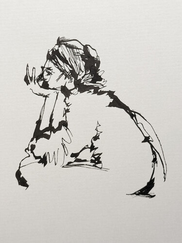 0040-SHORTS series // LAZY // fountain pen par Jayme Mestieri, Dessin en vente sur Singulart