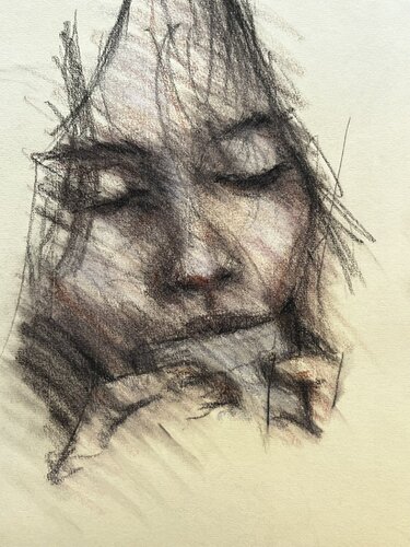 PASTEL LADY // Profile di Jayme Mestieri, Disegno in vendita su Singulart