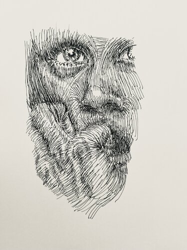 00801 1LINE series // I WONDER // fountain pen di Jayme Mestieri, Disegno in vendita su Singulart