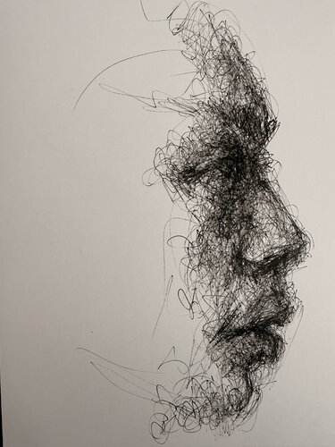 0040-SHORTS series // SILHOUETE // fountain pen par Jayme Mestieri, Dessin en vente sur Singulart