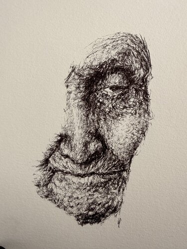 00801 1LINE series // reluctant // fountain pen di Jayme Mestieri, Disegno in vendita su Singulart