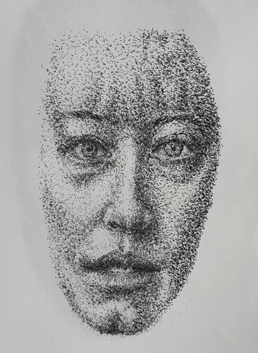 MASKS SURPRISE van Jayme Mestieri, Tekening te koop op Singulart