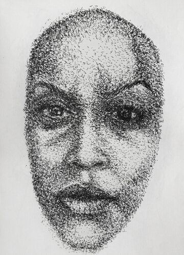 MASKS PURPOSE van Jayme Mestieri, Tekening te koop op Singulart