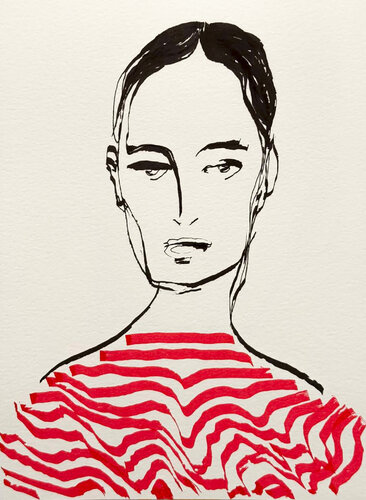 LADY AT MALL von Jayme Mestieri, Zeichnungen kaufen auf Singulart