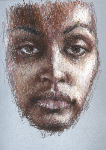 Pastel lady // PURE FACE ONE di Jayme Mestieri, Disegno in vendita su Singulart