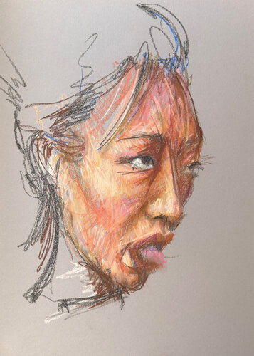 PASTEL LADIES// TONGUES OUT de Jayme Mestieri, Dibujo a la venta en Singulart