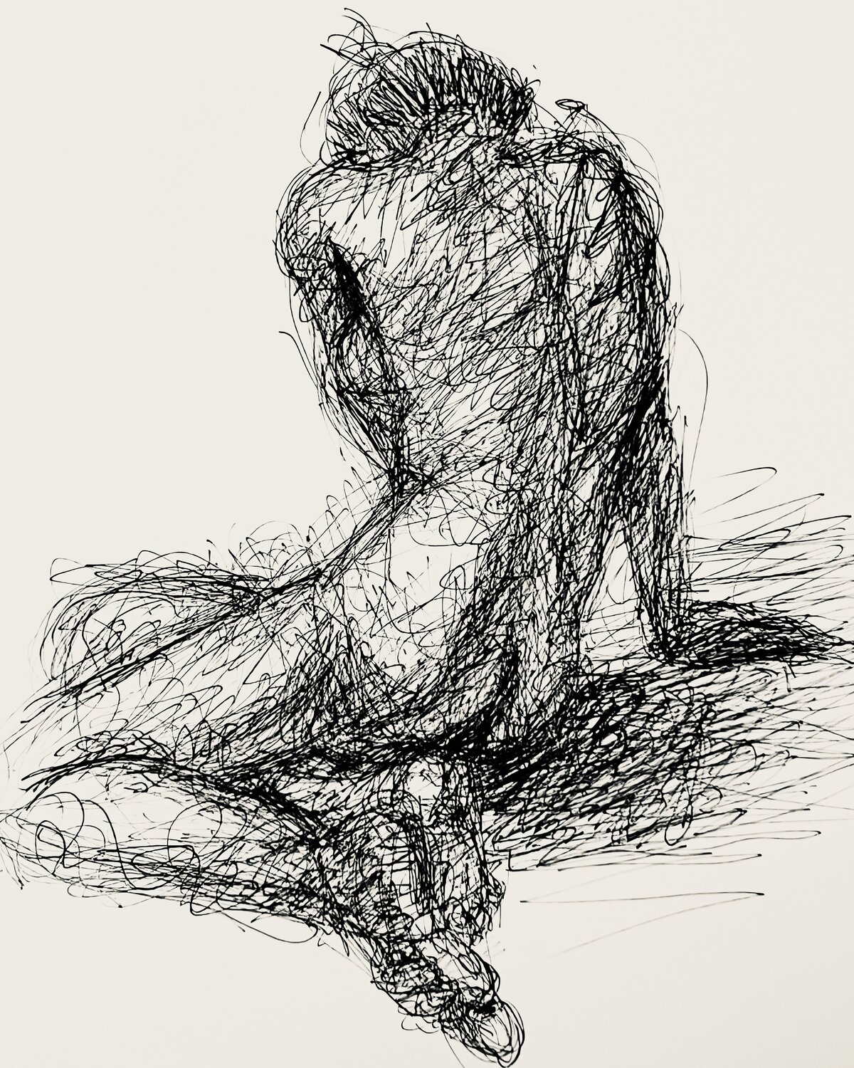 0084- 1LINE series // BACK // fountain pen Jayme Mestieri