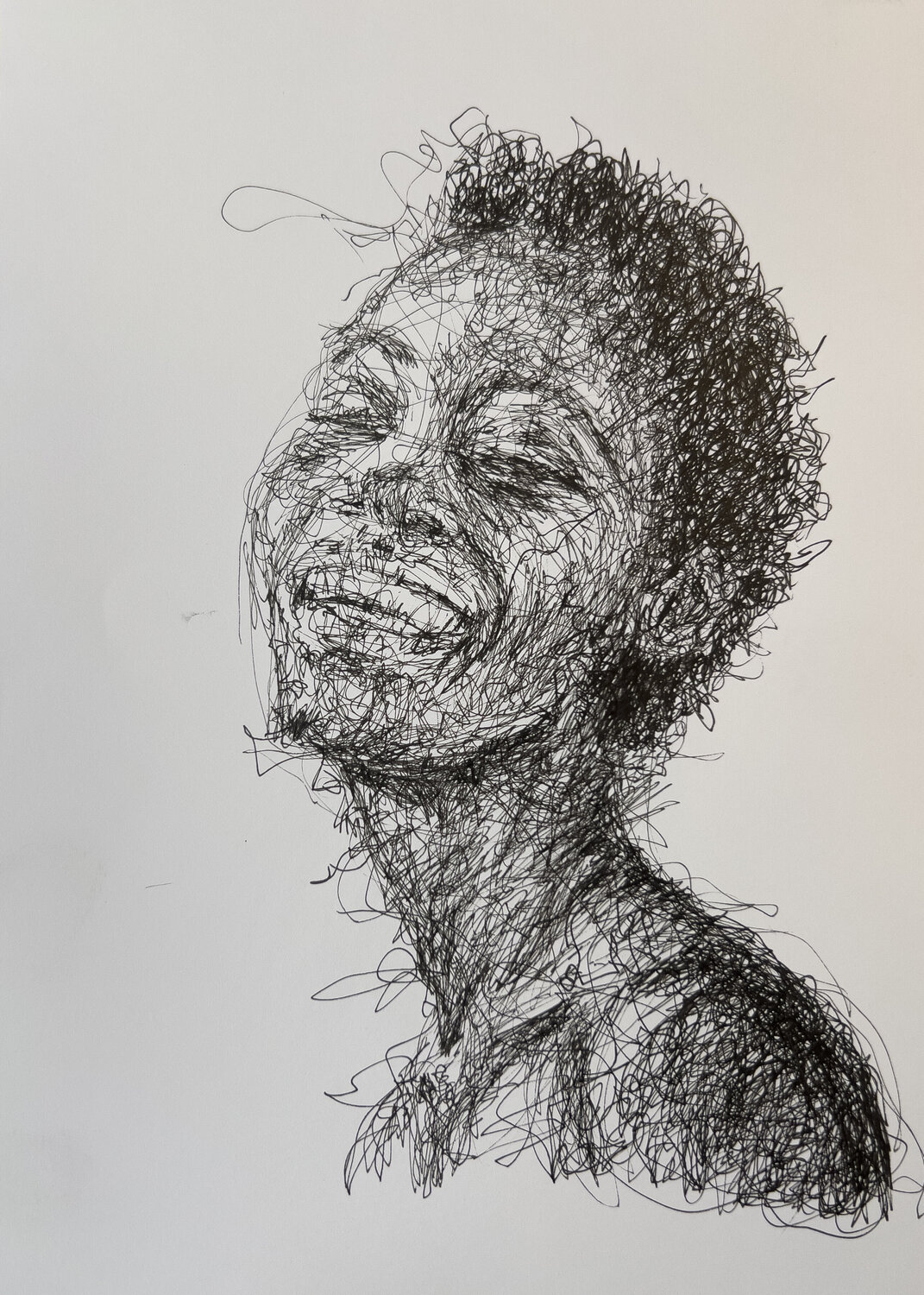 0085- 1LINE series // SMILE // fountain pen Jayme Mestieri Zeichnungen zu verkaufen