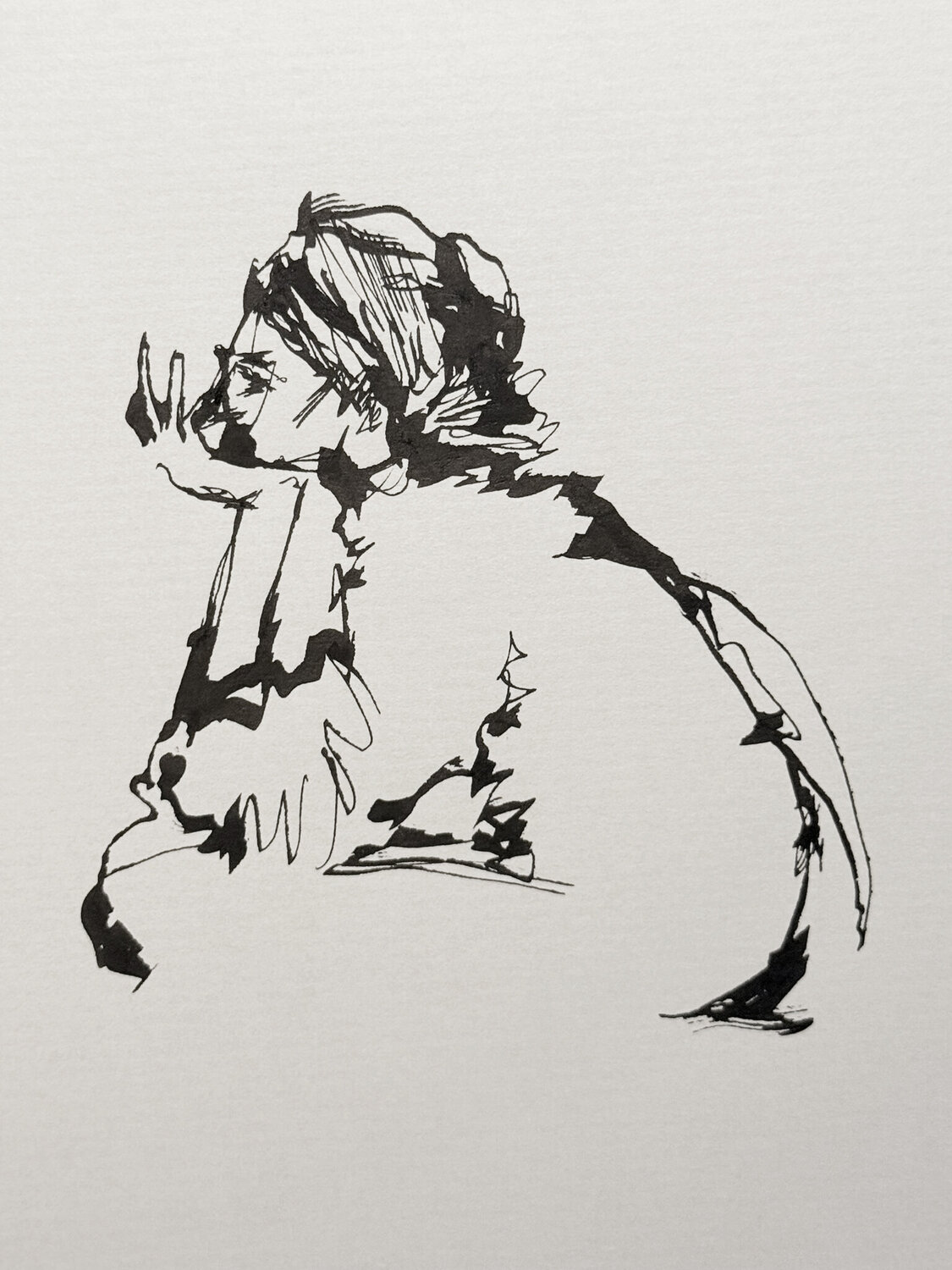 0040-SHORTS series // LAZY // fountain pen Jayme Mestieri Zeichnungen zu verkaufen