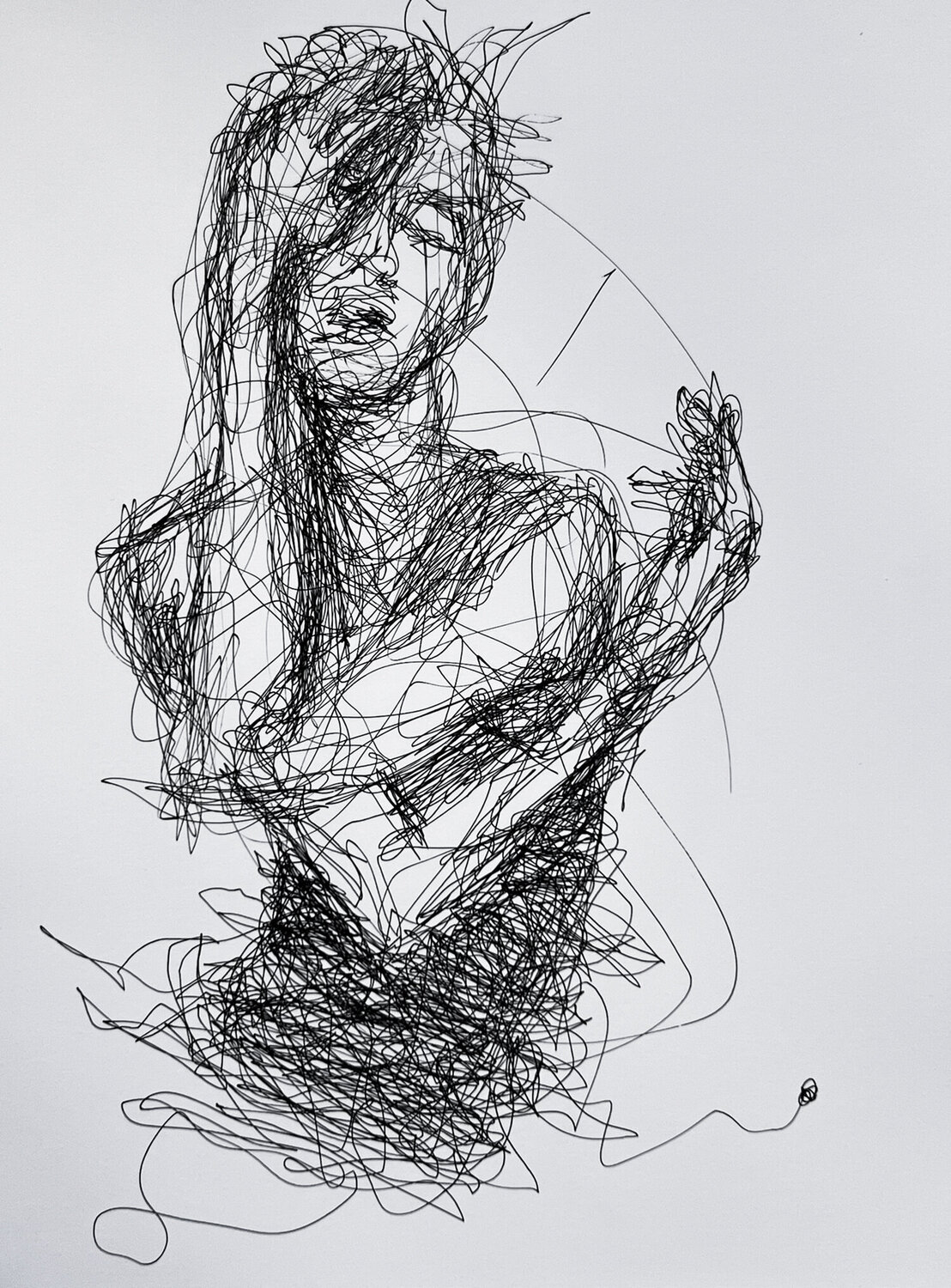 0084- 1LINE series // BACK // fountain pen Jayme Mestieri