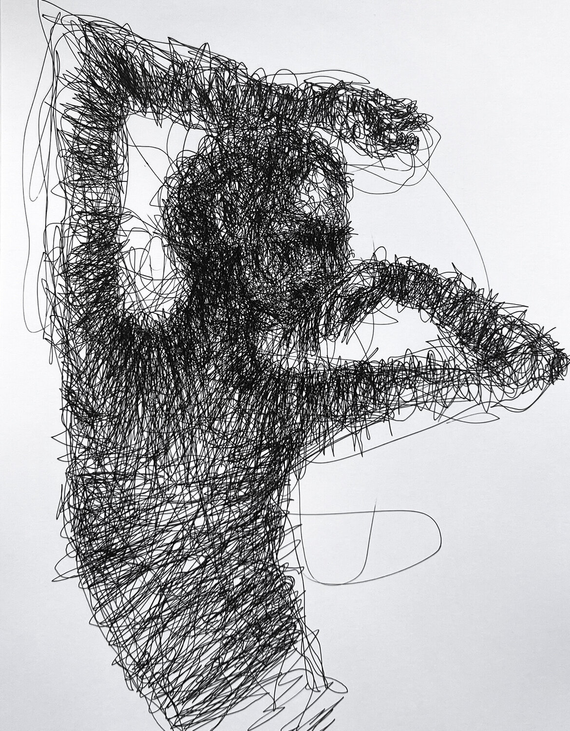 0084- 1LINE series // BACK // fountain pen Jayme Mestieri