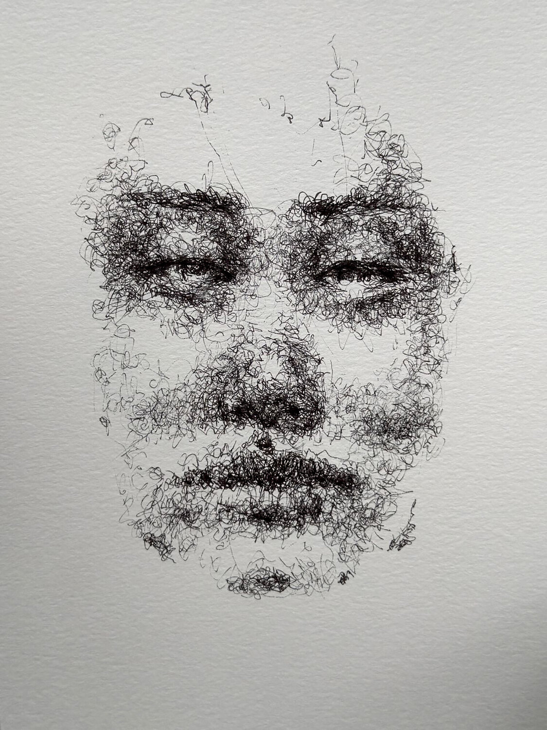 MASKS INDIFERENCE Jayme Mestieri Drawing for sale