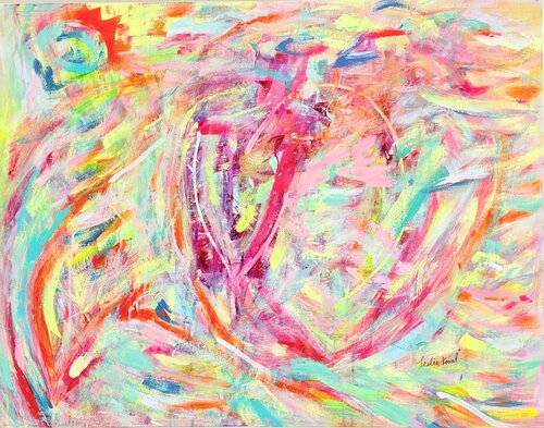 La Energía del Amor by Leslie Koral, Painting for Sale on Singulart