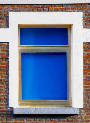 SANS TITRE (BLEU SUR BRIQUE) by JEAN-LUC WASMES, Photography for Sale on Singulart