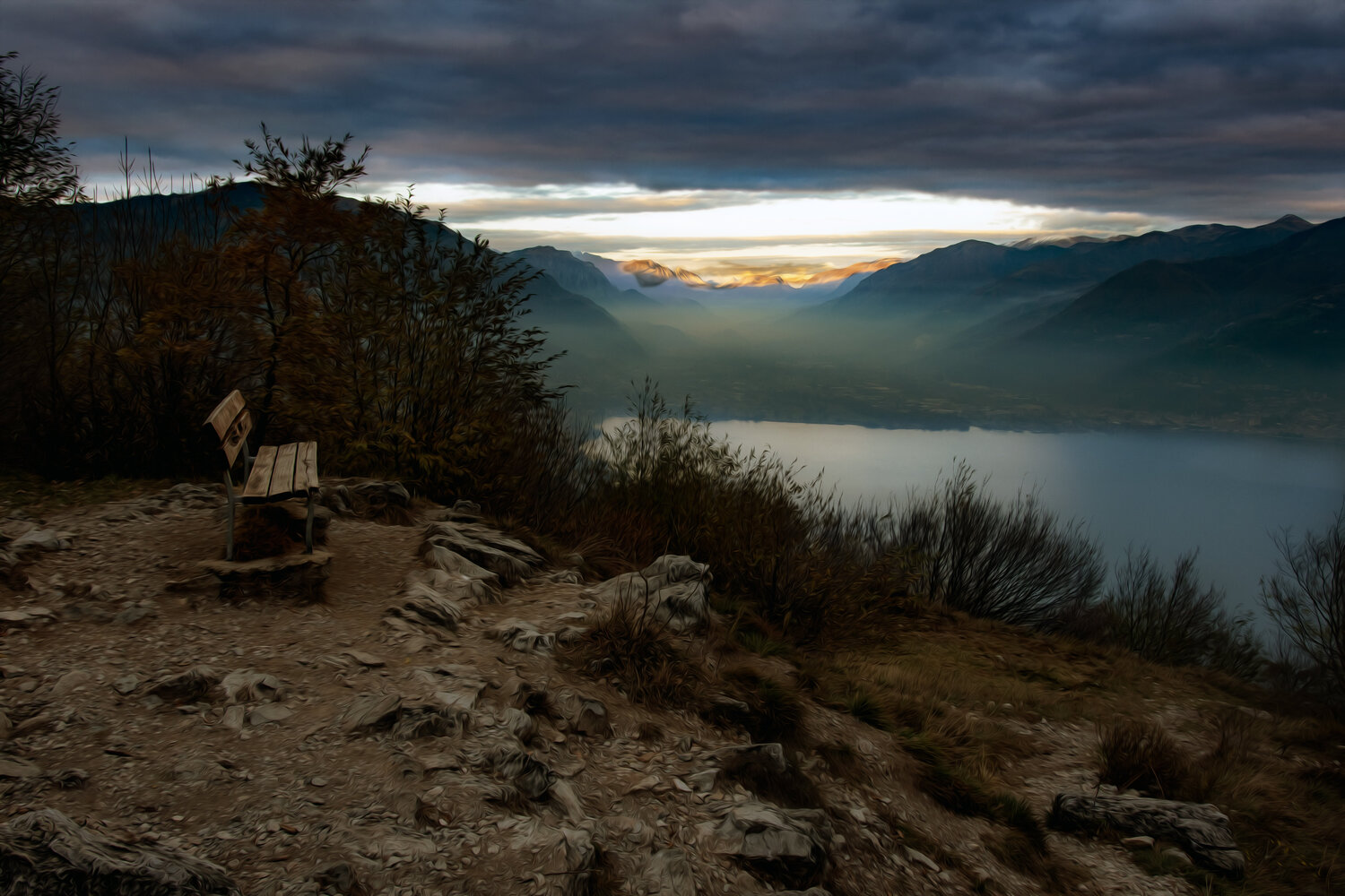 LAGO D'ISEO ITALIA 2024 008 JEAN-LUC WASMES Fotografie zu verkaufen
