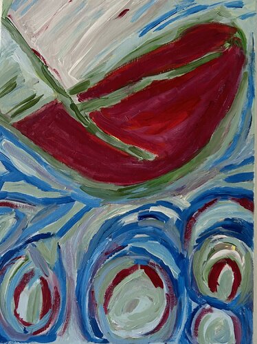 Rough Waters de Eve Brownstone, Pintura a la venta en Singulart