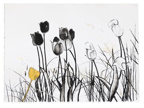 Silent Gold di Evi Schartner, Pittura in vendita su Singulart