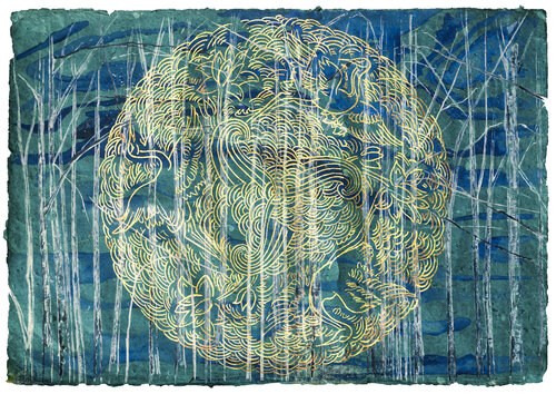 Veil of the Forest van Evi Schartner, Schilderij te koop op Singulart