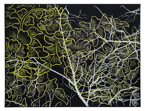 Night in Bloom by Evi Schartner, Painting for Sale on Singulart