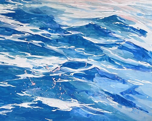 それはどこか見知らぬ海の di Ayano Nakajima, Pittura in vendita su Singulart