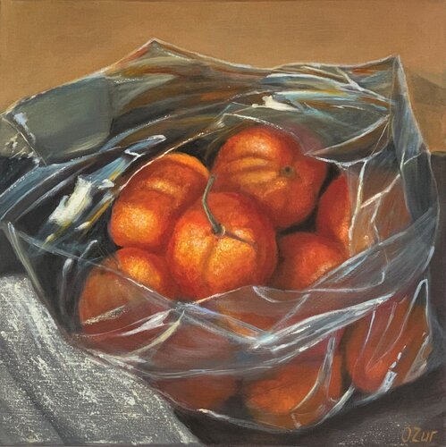 Tangerines par Olga Ben Zur, Peinture en vente sur Singulart