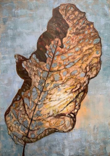 Autumn Leaf von Olga Ben Zur, Malerei kaufen auf Singulart