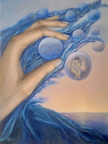 Kiss Forever van Olga Ben Zur, Schilderij te koop op Singulart