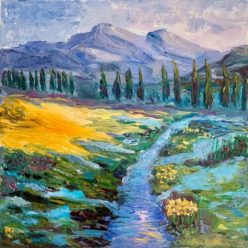 Where Light Meets Silence van Olga Ben Zur, Schilderij te koop op Singulart